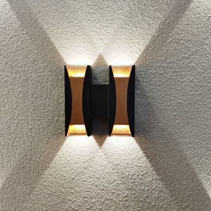 Waterproof Wall Lamp Modern Aluminum Surface Mounted Garden Porch Light