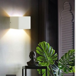 Wall Lamp Aluminum Balcony Surface Mounted Cube Porch Light