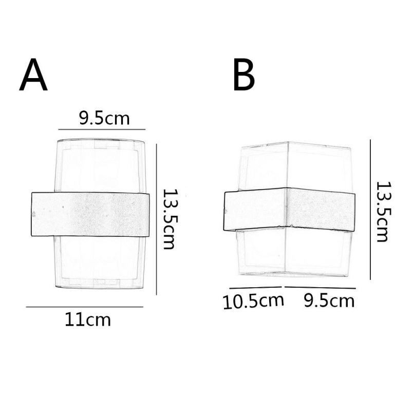 Acrylic Minimalist Wall Light Waterproof Wall Lamp Patio