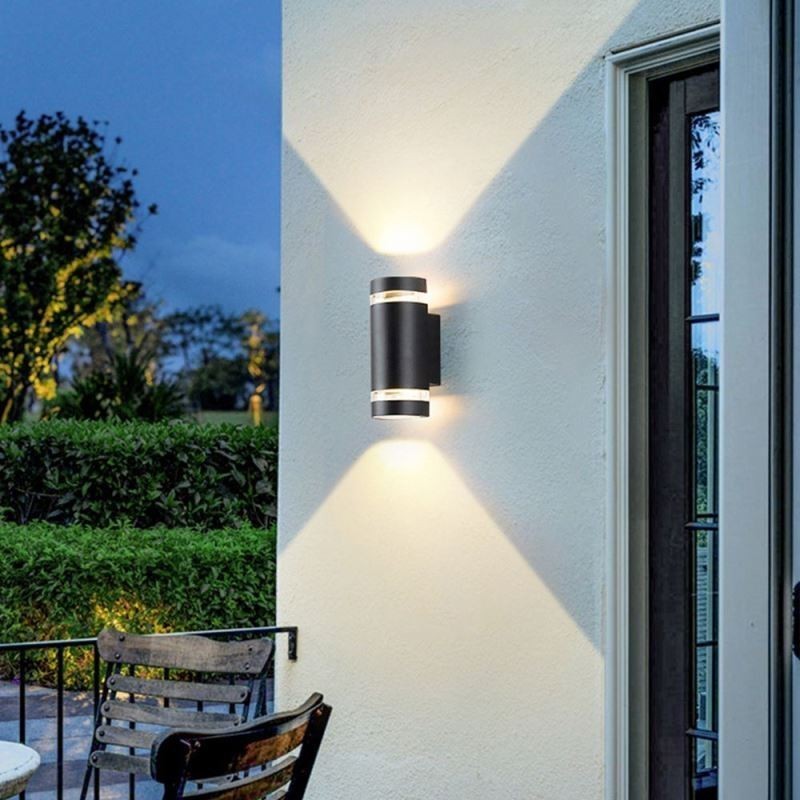 Wall Light Waterproof Up Down Aluminum Double Head Wall Lamp