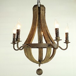 Chandelier 5 lights Vintage Retro Country Living Dining Metal