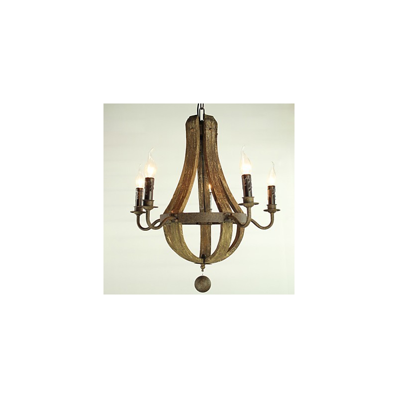 Chandelier 5 lights Vintage Retro Country Living Dining Metal