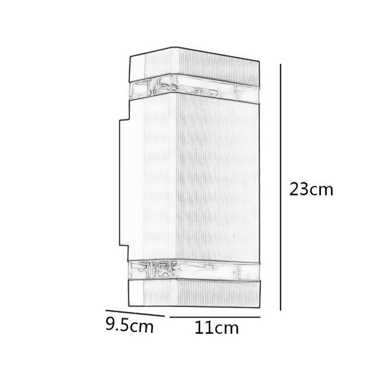 Simple Aluminum Wall Lights Waterproof Wall Lamp Courtyard Porch