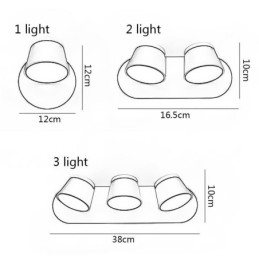 Modern Wall Light Rotatable Wall Lamp Aluminum