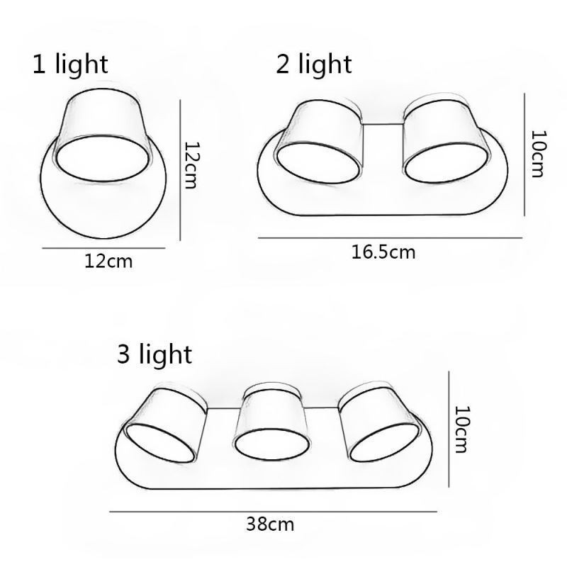 Modern Wall Light Rotatable Wall Lamp Aluminum