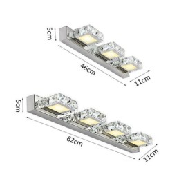 Wall Light Bathroom Mirror Washroon Wall Lamp Stainless Steel