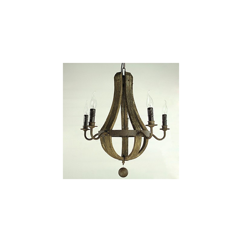Chandelier 5 lights Vintage Retro Country Living Dining Metal