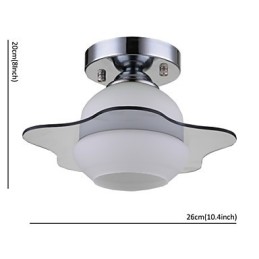 Modern Ceiling Light Flush Mount 1 Light Contemporary Metal