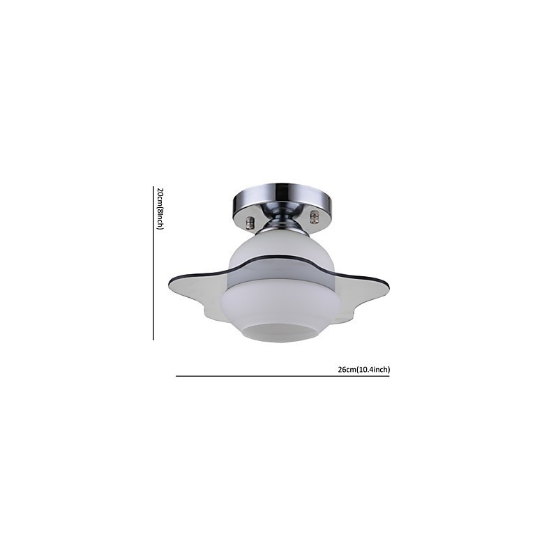 Modern Ceiling Light Flush Mount 1 Light Contemporary Metal