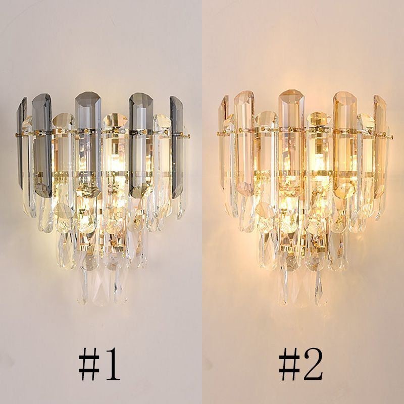 European Wall Sconces Crystal Wall Lights Bathroom