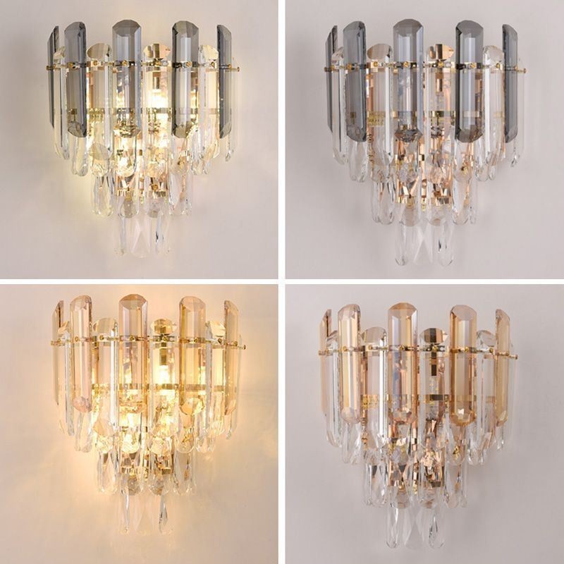 European Wall Sconces Crystal Wall Lights Bathroom