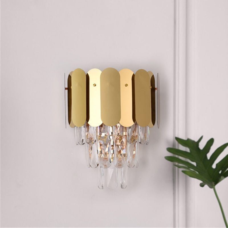 Modern Crystal Wall Sconce Wall Lamp Fixtures Bedside