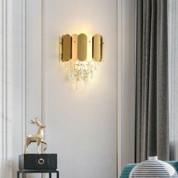 Modern Crystal Wall Sconce Wall Lamp Fixtures Bedside