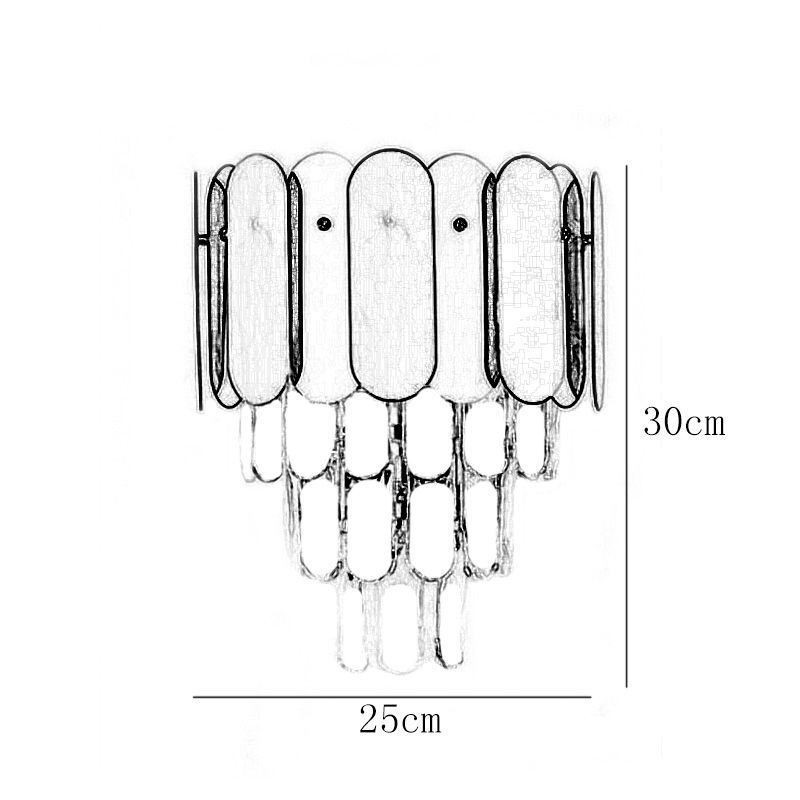 Modern Crystal Wall Sconce Wall Lamp Fixtures Bedside