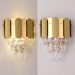 Modern Crystal Wall Sconce Wall Lamp Fixtures Bedside