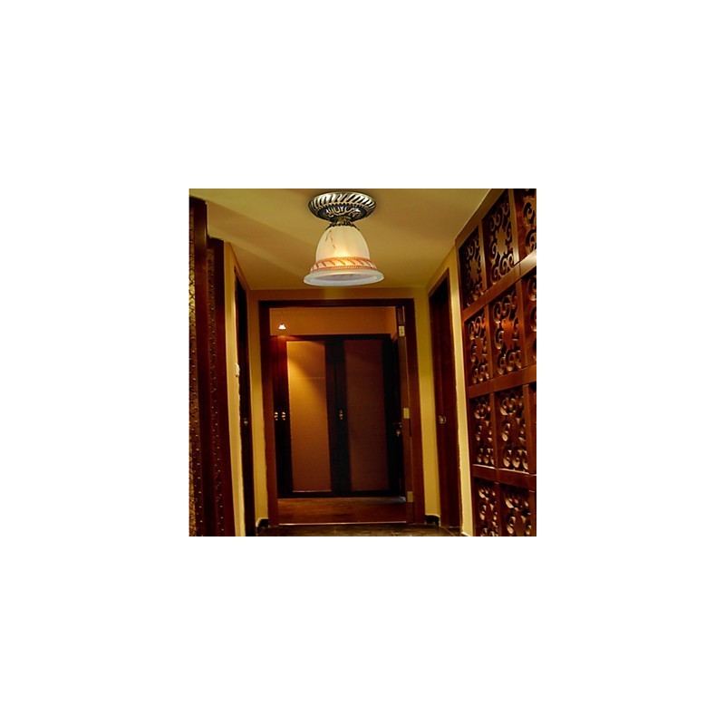 Flush Mount Light Bronze European Retro Classic