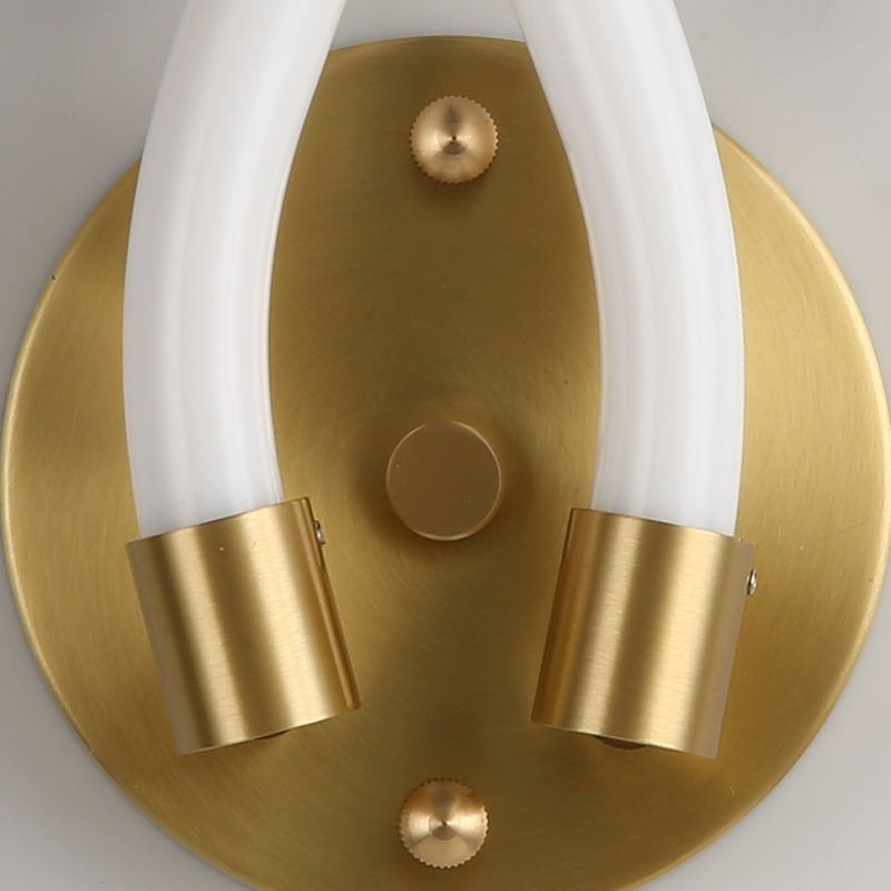 Modern Wall Light Creativity Sconce Wall Lamp Copper Sheep Horn 2 Lights