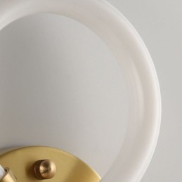 Modern Wall Light Fixtures Round Ring Wall Sconces Tricolor Dimming