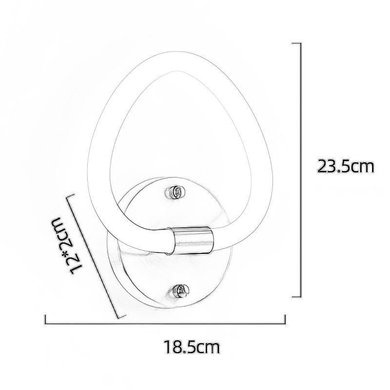 Modern Heart Shaped Indoor Wall Lights Sconce