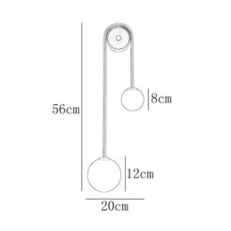 Globe Glass Wall Sconce Lighting Modern Brass Wall Light