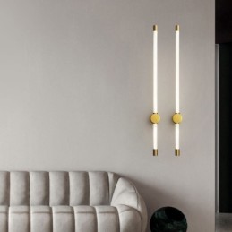 Brass Sconce Modern Acrylic Strip Wall Light