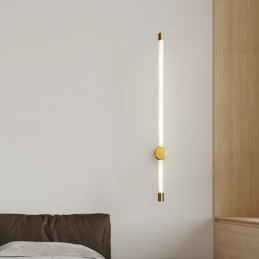 Brass Sconce Modern Acrylic Strip Wall Light