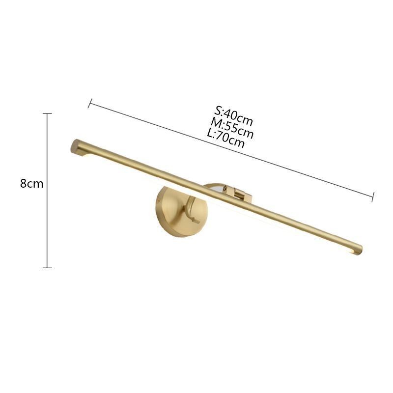 Nordic Mirror Front Light Brass Acrylic Wall Lamp