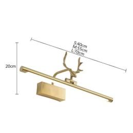 Nordic Brass Wall Lamp Mirror Front Light