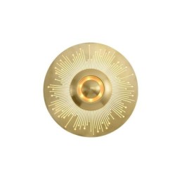 Nordic Brass Wall Lamp Hollow out Round Shape Sconce Light