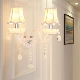 Classic European Style Crystal Sconce Elegant Wall Light
