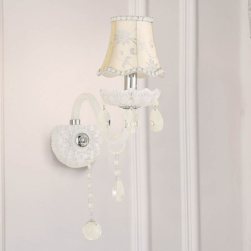 Classic European Style Crystal Sconce Elegant Wall Light