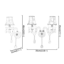 Classic European Style Crystal Sconce Elegant Wall Light
