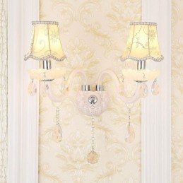 Classic European Style Crystal Sconce Elegant Wall Light