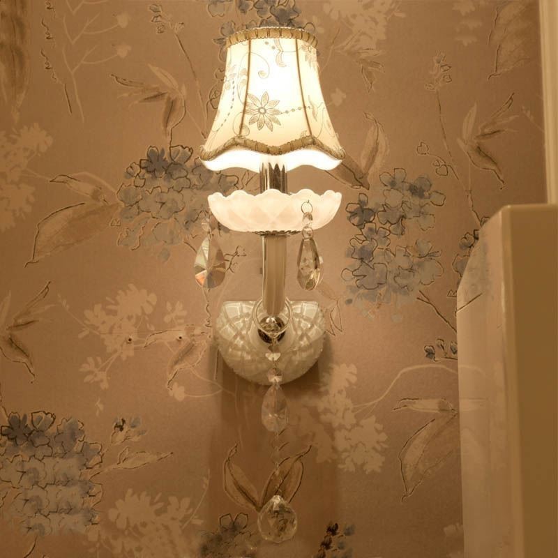 Classic European Style Crystal Sconce Elegant Wall Light