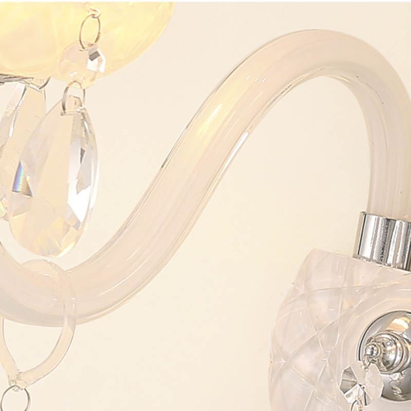 Classic European Style Crystal Sconce Elegant Wall Light