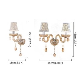 Elegant Crystal Sconce European Style Wall Light Aisle
