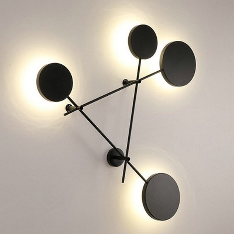 Modern Wall Light Geometric Shape Iron Fixture Sconce