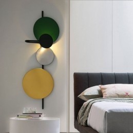Modern Wall Light Circular Wall Lamp Colorful Home Lighting Bedside Lighting