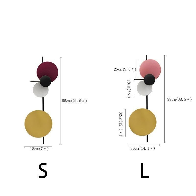 Modern Wall Light Circular Wall Lamp Colorful Home Lighting Bedside Lighting