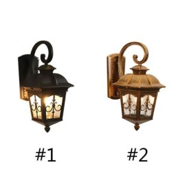 European Retro Outdoor Wall Light Waterproof Arrow Flower Wall Sconce