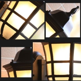 European Wall Sconce Retro Outdoor Light Single Head Waterproof Frosted Glass Wall Light
