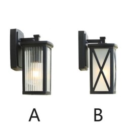 Modern Simple Outdoor Light Waterproof Square Column Wall Light Courtyard Corridor