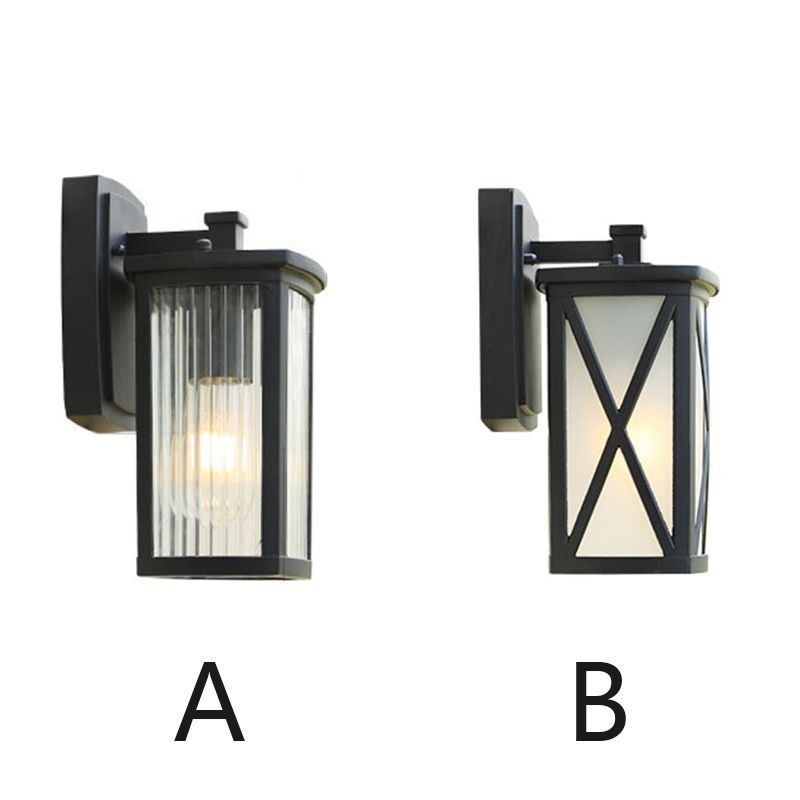 Modern Simple Outdoor Light Waterproof Square Column Wall Light Courtyard Corridor