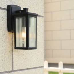 Modern Simple Outdoor Light Waterproof Square Column Wall Light Courtyard Corridor