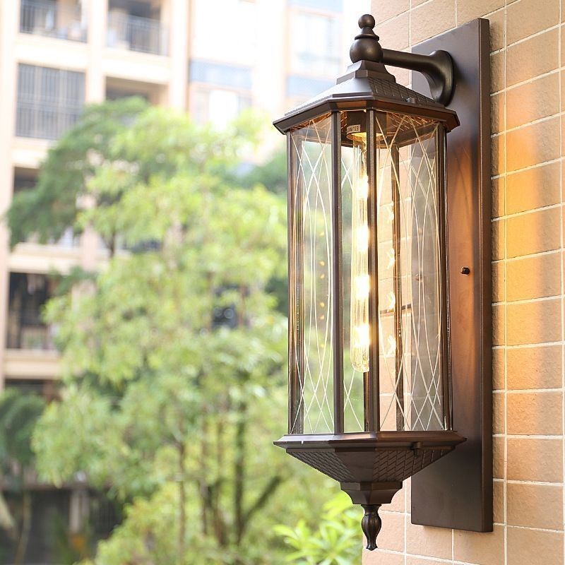Chinese Outdoor Wall Sconce Single Head Waterproof Streamer Wall Light