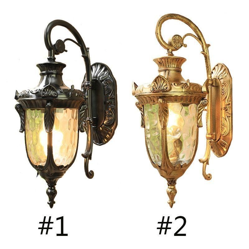 European Outdoor Light Waterproof Single Head Wall Light Courtyard Corridor Garden