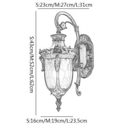 European Outdoor Light Waterproof Single Head Wall Light Courtyard Corridor Garden