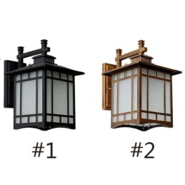 Chinese Style Outdoor Light Waterproof Pavilion Shape Wall Light Garden Balcony