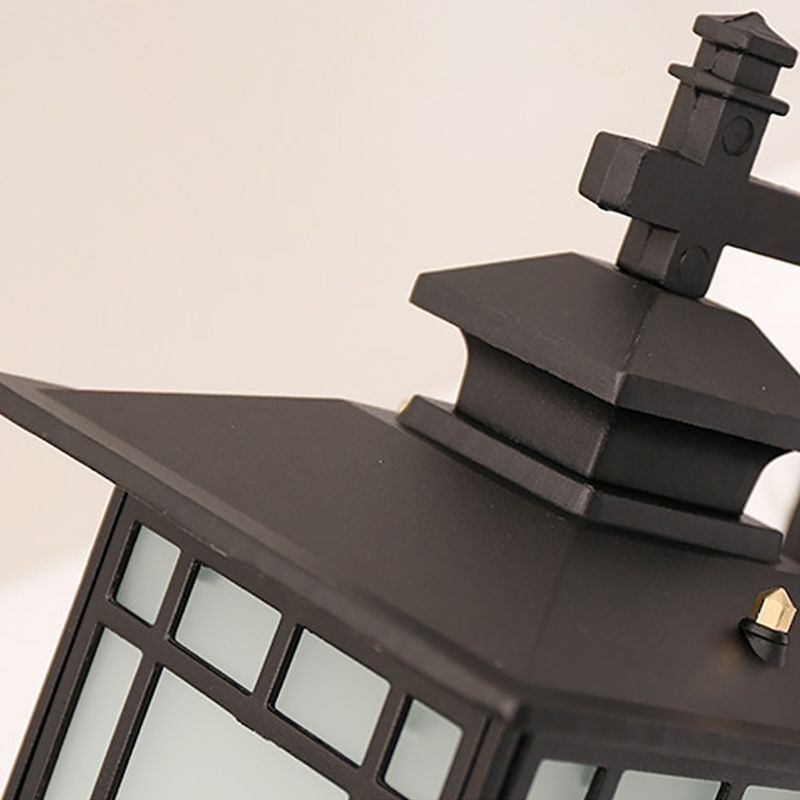 Chinese Style Outdoor Light Waterproof Pavilion Shape Wall Light Garden Balcony