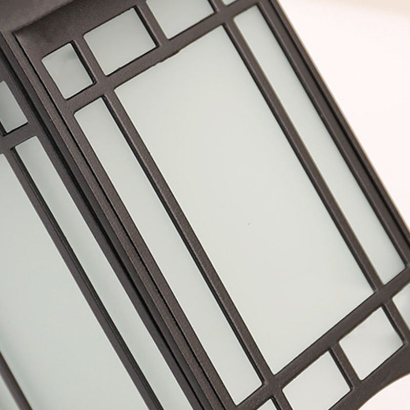 Chinese Style Outdoor Light Waterproof Pavilion Shape Wall Light Garden Balcony